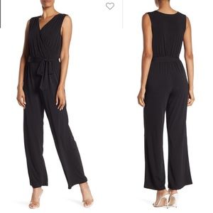NWOT Vanity Room Surplice Neck Waist Tie Jumpsuit